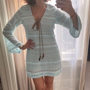 Sky, Bell Sleeve Lace Dress